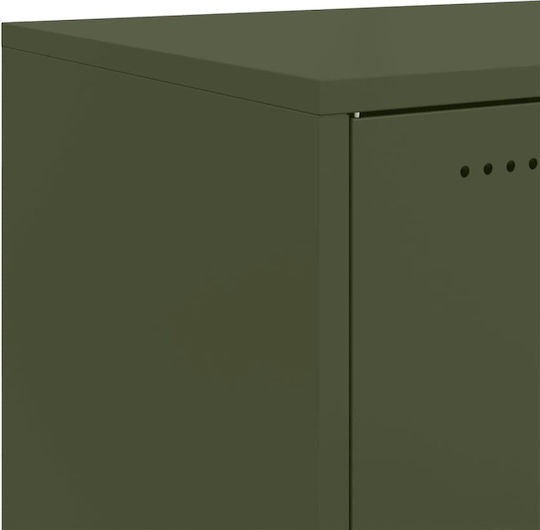 Ντουλάπι Γραφείου Μεταλλικό Πράσινο 68x39x72cm
