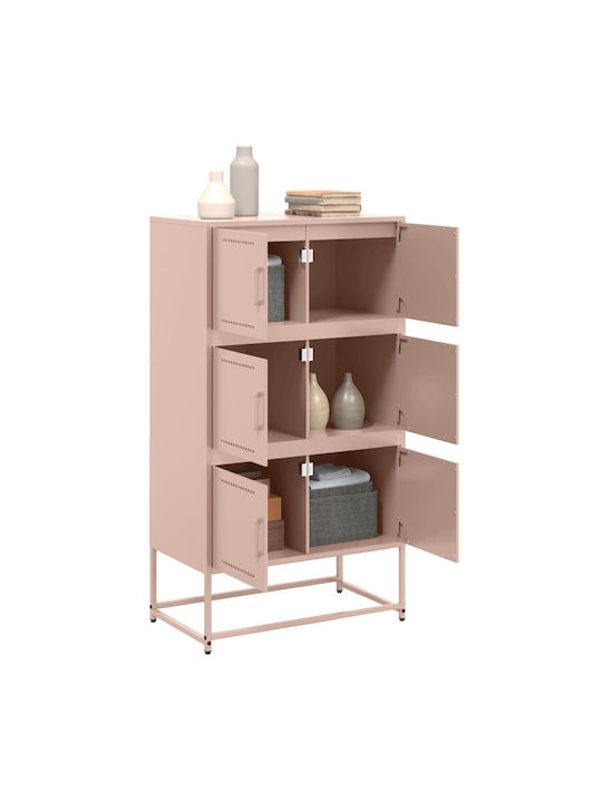 Office Storage Metal Cabinet Pink L68.5xW38.5xH123.5cm