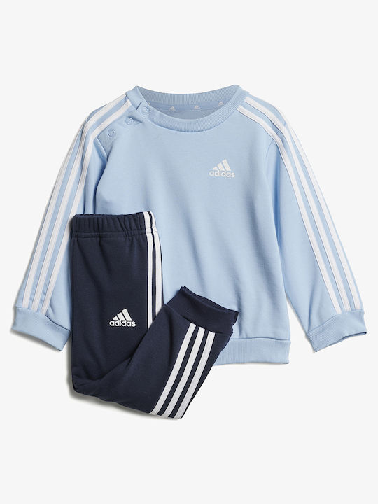 Adidas Παιδικό Σετ Φόρμας Γαλάζιο Essentials 3-stripes