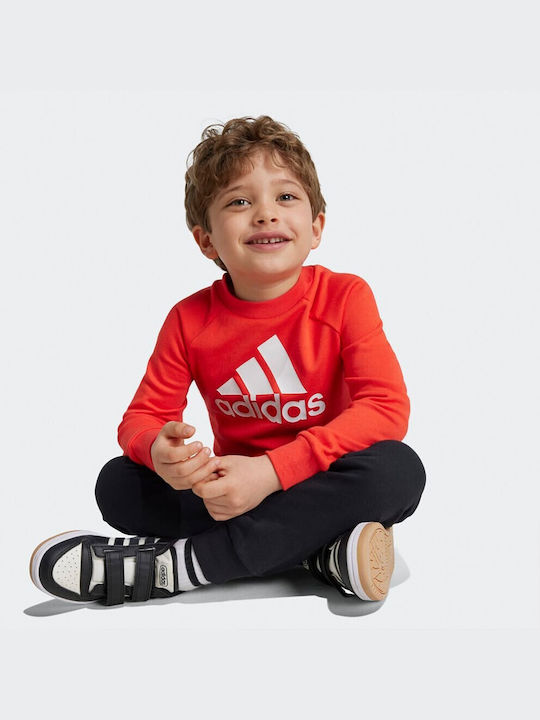 Adidas Copilăresc Set de pantaloni de trening Roșu Lk Bos Jog Ft