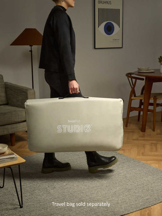 Snuz Λίκνο Snuzpod Studio Brooklyn με Στρώμα και Πλαϊνό Άνοιγμα Graphite