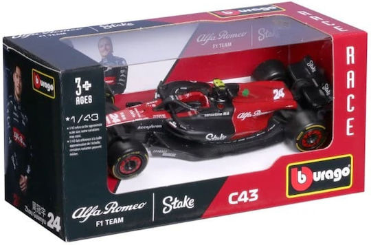 Bburago Race Alfa Romeo C43 2023 #24 Zhou 1/43