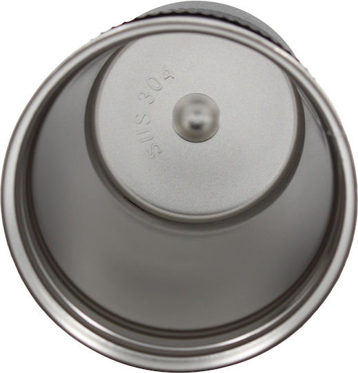 Keskor Glass Thermos Stainless Steel 380ml Petrol with Handle
