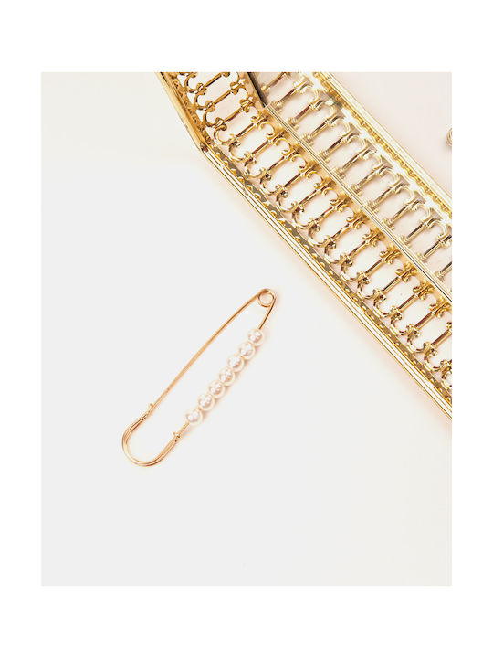 Gold Gold Pearl Pin