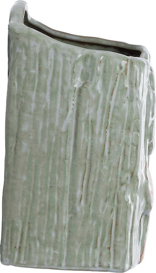 GloboStar Ceramic Green Flower Pot 13x13x17cm
