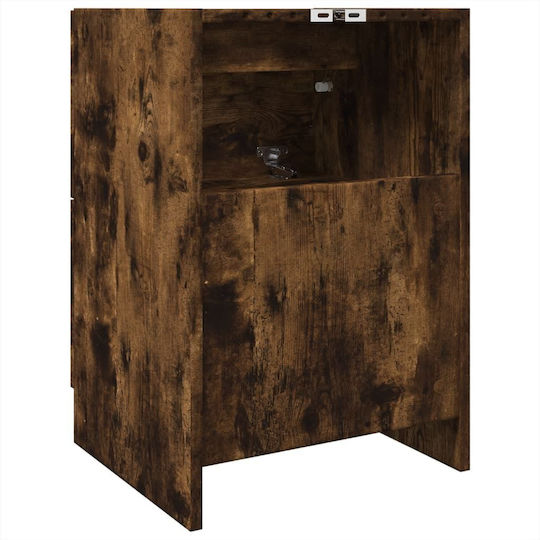 vidaXL Waschtisch mit Waschbecken L40xB37xH59cm Coffee