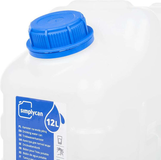 vidaXL 155040 Πλαστικό Μπιτόνι με Κάνουλα 12lt