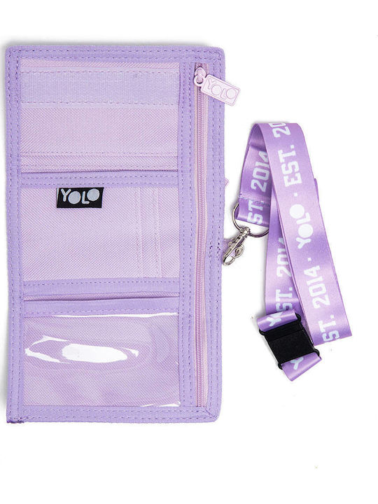 Yolo Portofel pentru copii cu buzunar pentru monede cu velcro Roz Yolo Portofel pentru copii cu buzunar pentru monede cu velcro Roz
