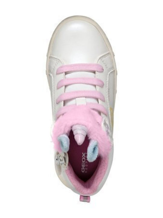 Skylin Kids Sneakers High Anatomic with Scratch & Lights White