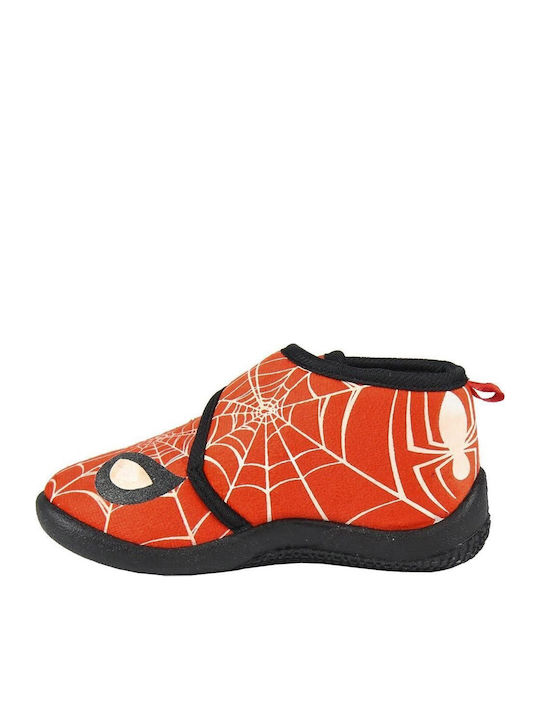 Spiderman Παντόφλες Μποτάκια Κόκκινες