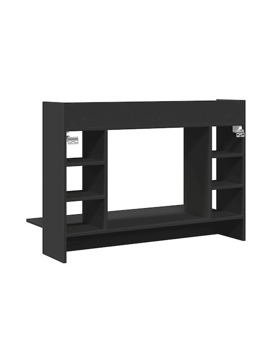 Дървено Черно Бюро 105x48x75см