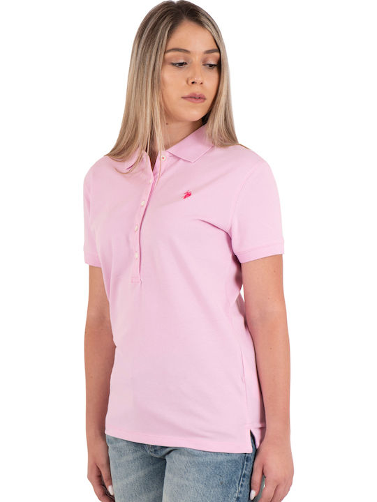 Mya Damen Polo Bluse Rosa