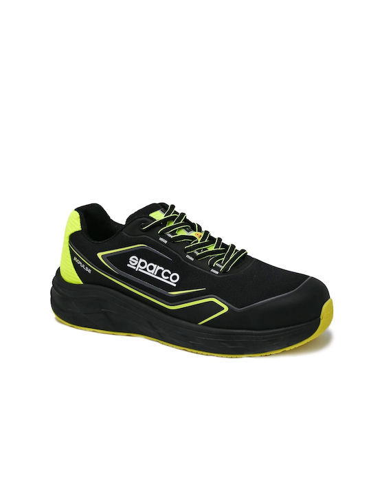 Sparco Safety Shoe Impulse Esd S1ps Sr Fo Hro Black Yellow Fluorescent 07545 42