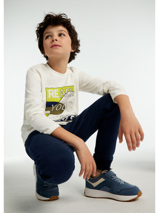 Mayoral Kids Trousers Navy Blue