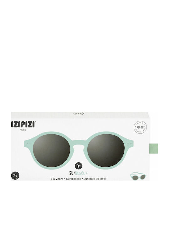 Izipizi D Round Kids Sunglasses with Polarized Lens Aqua Green for 3-5 Years