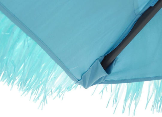 Umbrelă Suspendată Pătrată Metalică Albastră 2.69x2.69xÎnălțime2.35m