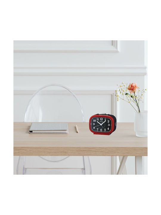 Seiko Tabletop Clock with Alarm Red QHK060Q