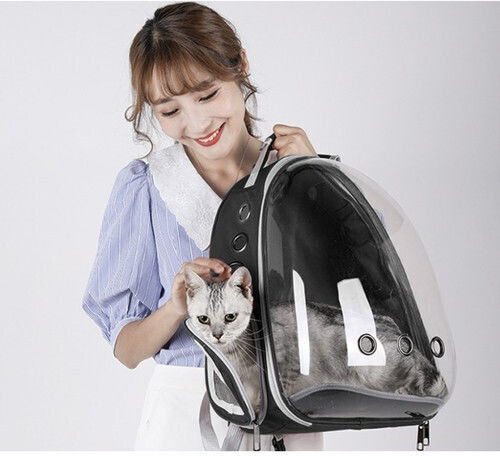 Purlov Backpack for Carrying Dog / Cat up to 10kg Black L41xW35xH24cm