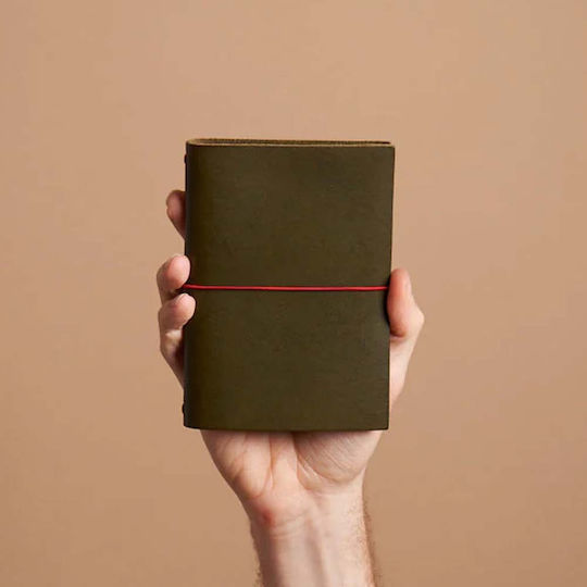 Paper Republic Pocket Σημειωματάριο με Λάστιχο Πράσινο