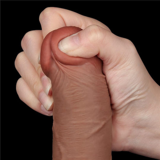 Lovetoy Ρεαλιστικό Dildo με Βεντούζα Καφέ 20cm