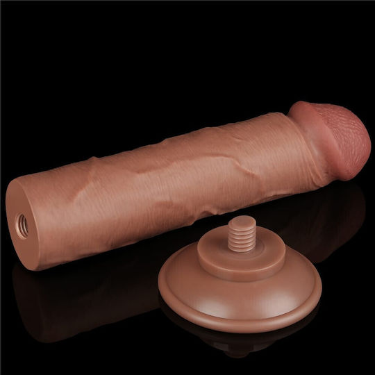 Lovetoy Ρεαλιστικό Dildo με Βεντούζα Καφέ 20cm