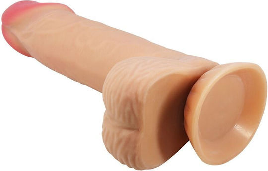 Pretty Love Sliding Skin Ρεαλιστικό Dildo με Βεντούζα Flesh 20.6cm