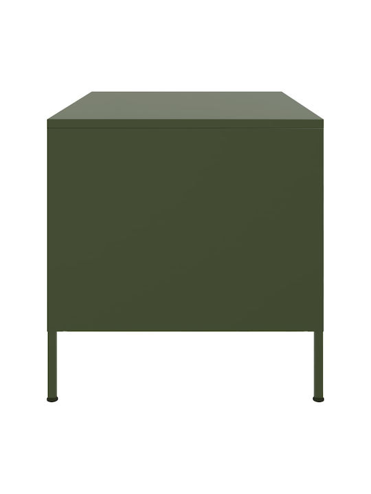 Rectangular Metal Green Side Table M68xL50xH50.5cm