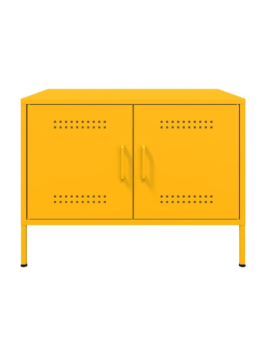 Rectangular Side Metal Coffee Table Mustard W68xL50xH50.5cm