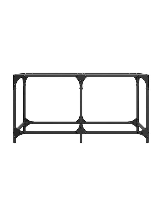 Rectangular Central Glass Transparent Coffee Table W78.5xD40xH40cm