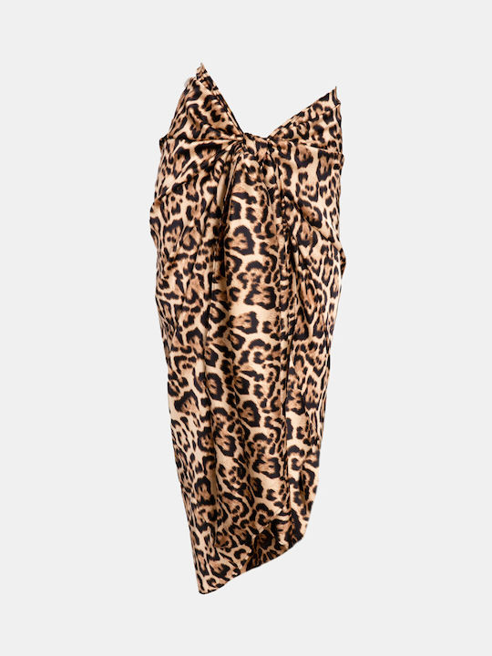 Versatile Animal Print Pareo Skirt