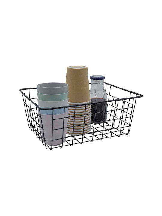 Uncle George Storage Basket Black 29x22x12cm 1pcs