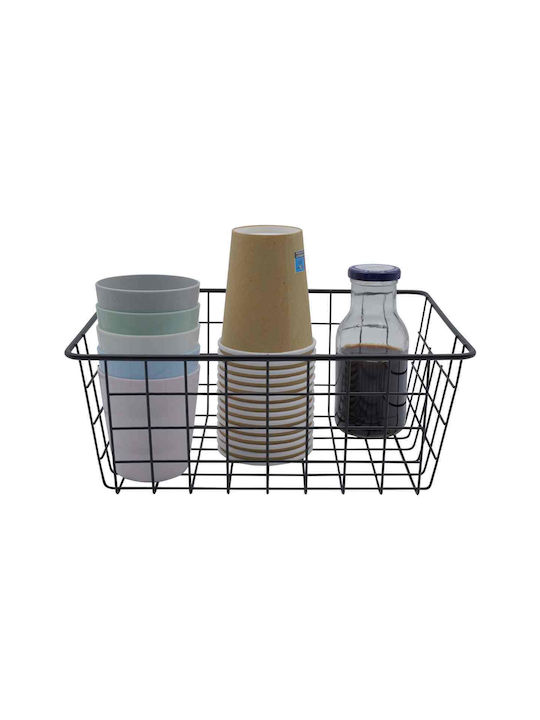Uncle George Storage Basket Black 29x22x12cm 1pcs