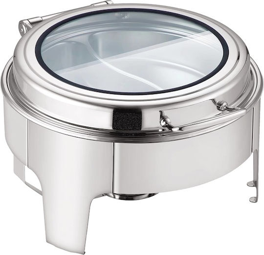 Round Induction Hydraulic Glass Lid Bain Marie