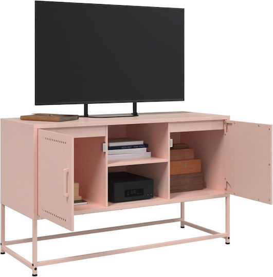 TV-Ständer Metall Rosa M36xT39xH123cm