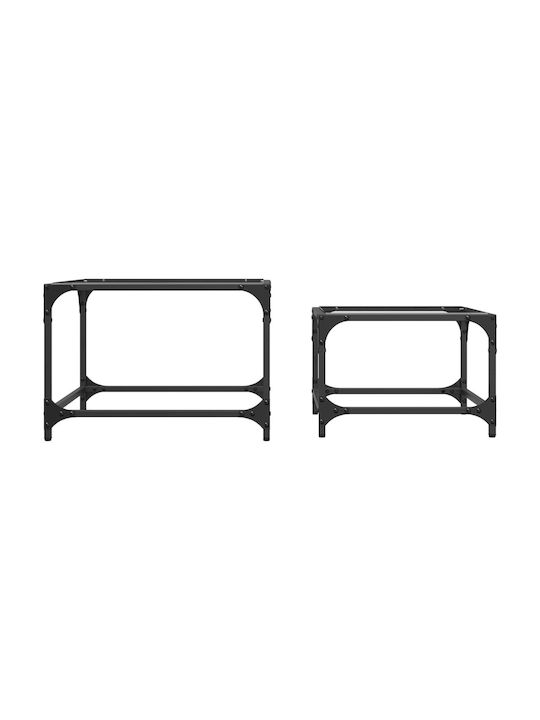 Square Zigzag Set Glass Transparent Glass 2pcs L50xW50xH35cm.