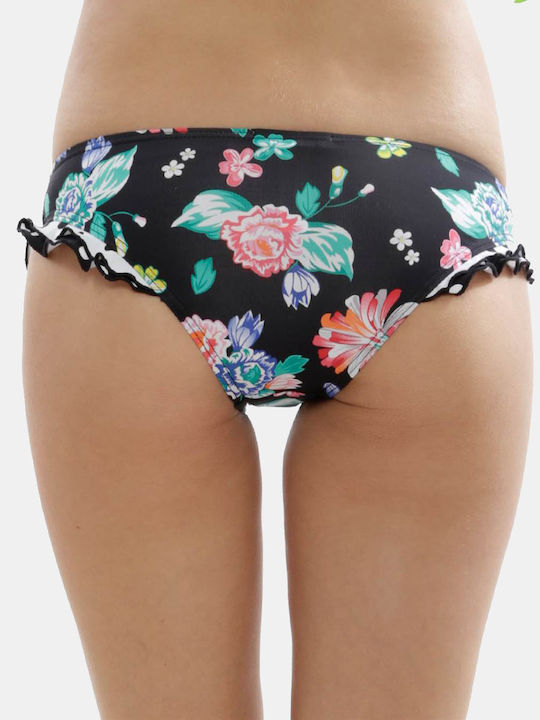 Printed Fringed Bikini Bottoms