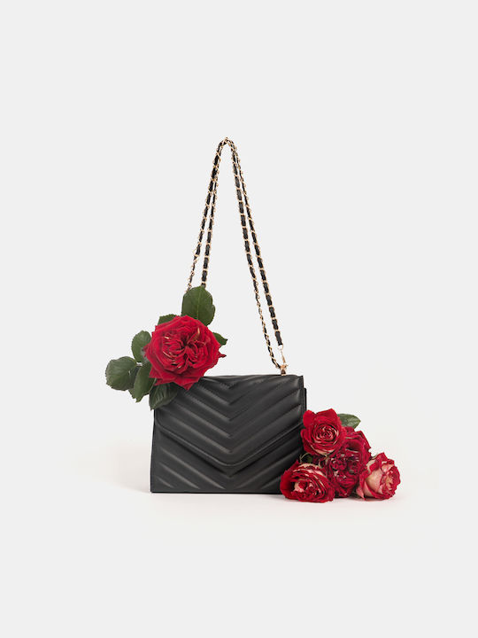 Quilted Black Shoulder Bag