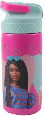 Gim Kids Water Bottle Barbie Stainless Steel with Straw 500ml