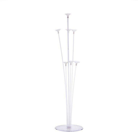 Plastic Balloon Holder Set Zola 4 Pieces Transparent 70 Cm