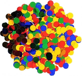 Set 10 Partydekorationen Zola Verschiedene Designs Farben 26,5x17,5x4 cm