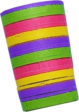 Set 10 Partydekorationen Zola Verschiedene Designs Farben 26,5x17,5x4 cm
