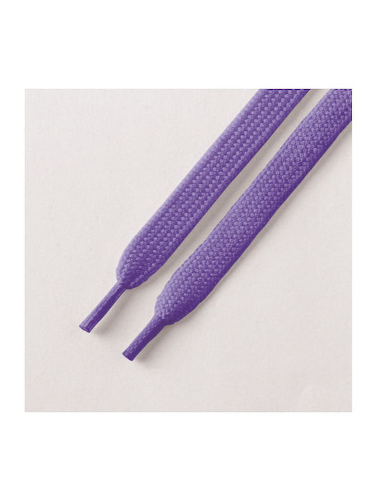 Bergal Sneaker Laces Purple 120cm Φωσφοριζε Κορδονια Πλακε 120 Εκατοστα Χρωμα Μωβ Πλάτος 7 Mm Κατασκευασμένο Ανθεκτικό Πολυεστέρα