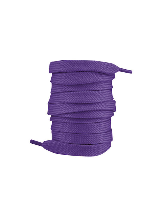 Bergal Sneaker Laces Purple 140cm Κορδονια Πλακε 140 Εκατοστα Χρωμα Μοβ Πλάτος 7 Mm Κατασκευασμένο Ανθεκτικό Πολυεστέρα