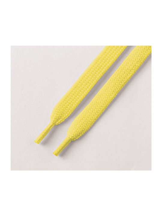 Bergal Sneaker Laces Neon Yellow 120cm Φωσφοριζε Κορδονια Πλακε 120 Εκατοστα Χρωμα Κιτρινο Πλάτος 7 Mm Κατασκευασμένο Ανθεκτικό Πολυεστέρα
