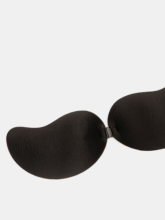 Selbstklebende Cups Push-up Frontverschluss Schwarz Schwarz