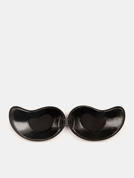 Selbstklebende Cups Push-up Frontverschluss Schwarz Schwarz