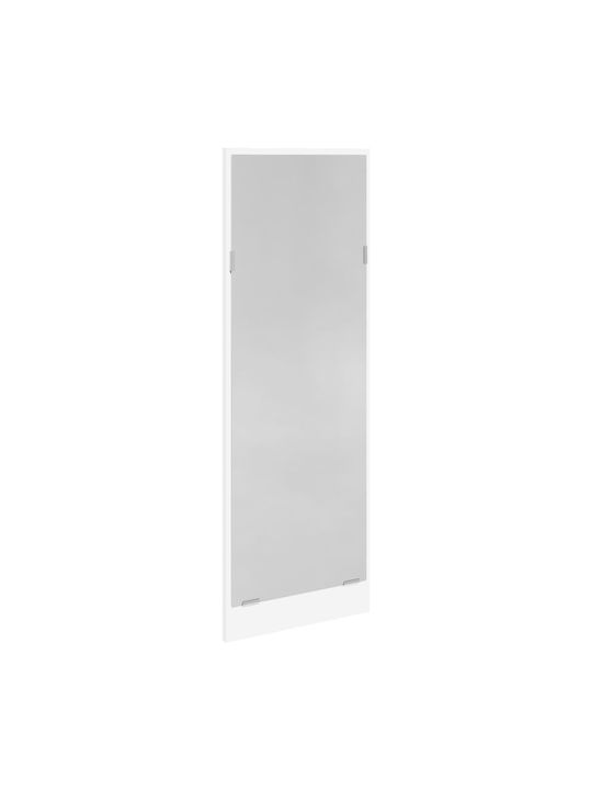 Mobilier de Intrare cu Oglindă / Cuier / Dulap pentru Pantofi & Bancă Alb 90x31x46.5cm