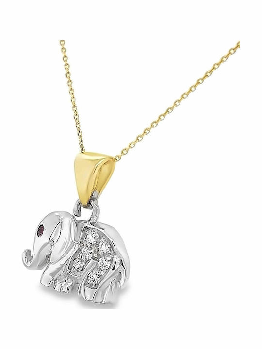 Xryseio Charm Ζωάκι από Λευκόχρυσο 18Κ