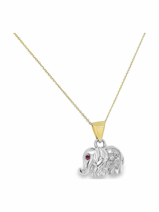 Xryseio Charm Ζωάκι από Λευκόχρυσο 18Κ