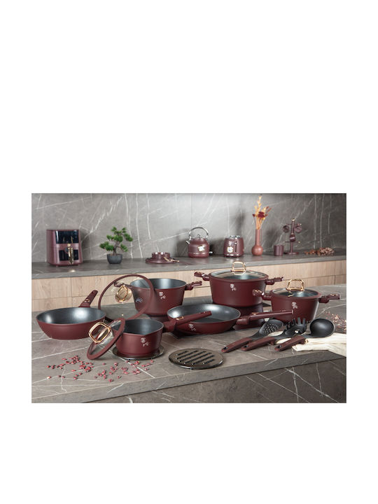 Berlinger Haus Collection Cookware Set of Aluminum with Non-stick Coating Leonardo Collection 15pcs